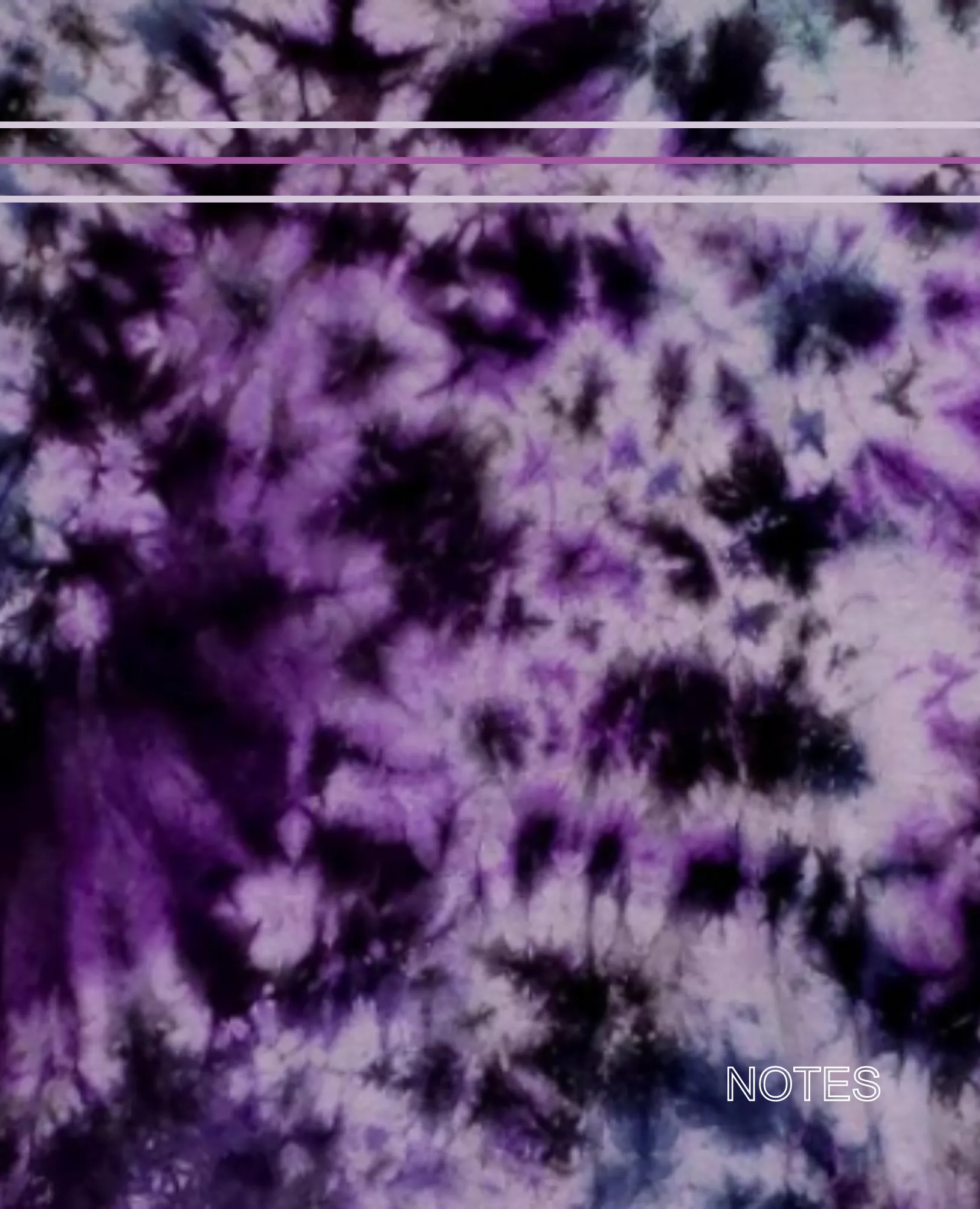 Purple and Black Tie-Dyed Notebook cover