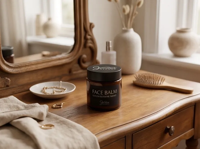 Jamasia Blends Face Balm at the vanity