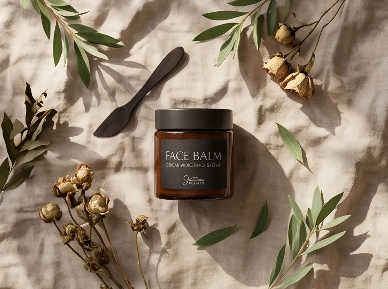Jamasia Blends Face Balm with dried flowers